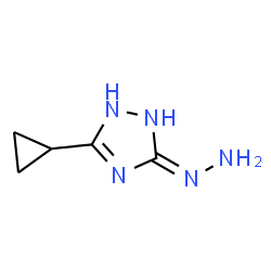 3H-1,2,4-Triazol-3-one,5-cyclopropyl-1,2-dihydro-,hydrazone(9CI) structure