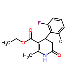 Ethyl 4-(2-chloro-6-fluorophenyl)-6-methyl-1,2,3,4-tetrahydropyrid-2-one-5-carboxylate 97结构式