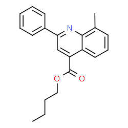 butyl 8-methyl-2-phenyl-4-quinolinecarboxylate picture