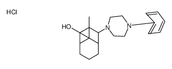 9-methyl-4-(4-phenylpiperazin-1-ium-1-yl)bicyclo[3.3.1]nonan-9-ol,chloride Structure