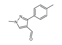 1-Methyl-3-p-tolyl-1H-pyrazole-4-carbaldehyde Structure