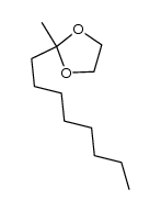 2-methyl-2-octyl-[1,3]dioxolane结构式