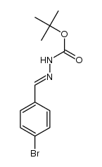 tert-butyl 2-(4-bromobenzylidene)hydrazinecarboxylate Structure