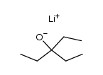 lithium 3-ethylpentan-3-olate结构式