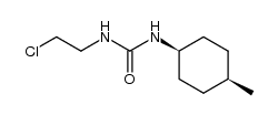 N-[2-Chlor-aethyl]-N'-[cis-4-methyl-cyclohexyl]-harnstoff结构式