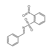 N-benzylidene-2-nitrobenzenesulfonamide Structure