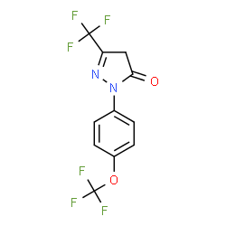 2-[4-(TRIFLUOROMETHOXY)PHENYL]-5-(TRIFLUOROMETHYL)-2,4-DIHYDRO-3H-PYRAZOL-3-ONE Structure