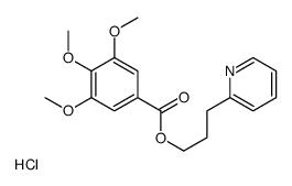 3-pyridin-2-ylpropyl 3,4,5-trimethoxybenzoate,hydrochloride结构式