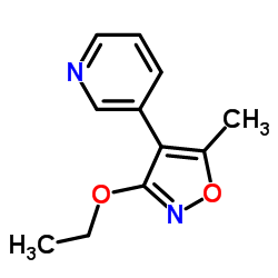 Pyridine, 3-(3-ethoxy-5-methyl-4-isoxazolyl)- (9CI) picture