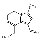 (9CI)-1-乙基-3,4-二氢-6-甲基吡咯并[1,2-a]吡嗪-8-羧醛结构式