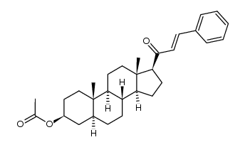 3β-acetoxy-23t()-phenyl-21,24-dinor-5α-chol-22-en-20-one of mp: 214 degree Celsius Structure