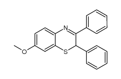 7-methoxy-2,3-diphenyl-2H-benzo[b][1,4]thiazine结构式