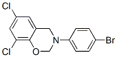 3-(4-bromophenyl)-6,8-dichloro-3,4-dihydro-2h-benzo[e][1,3]oxazine结构式