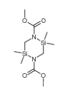 2,2,5,5-tetramethyl-[1,4,2,5]diazadisilinane-1,4-dicarboxylic acid dimethyl ester结构式