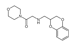 4-[N-(1,4-Benzodioxan-2-ylmethyl)glycyl]morpholine Structure