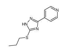 4-[5-(Propylthio)-2H-1,2,4-triazol-3-yl]pyridine结构式