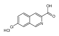 7-氯-3-异喹啉羧酸盐酸盐结构式