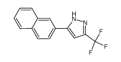 3-(2-naphthyl)-5-(trifluoromethyl)-1H-pyrazole结构式