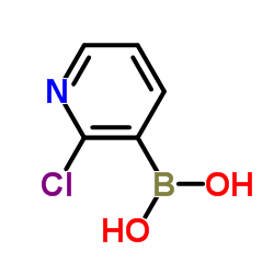 2-Chloro-3-pyridylboronic acid structure