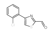 4-(2-Chlorophenyl)-2-thiazolecarboxaldehyde结构式