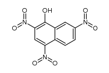 2,4,7-trinitro-1-naphthalenol结构式