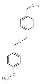 1-(4-ethylphenyl)-N-[(4-methoxyphenyl)methyl]methanamine Structure