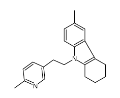 6-methyl-9-[2-(6-methylpyridin-3-yl)ethyl]-1,2,3,4-tetrahydrocarbazole结构式