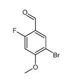 5-Bromo-2-fluoro-4-methoxybenzaldehyde Structure