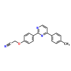 {4-[4-(4-Methylphenyl)-2-pyrimidinyl]phenoxy}acetonitrile Structure