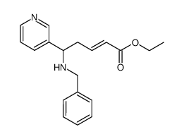 ethyl (E)-6-aza-7-phenyl-5-(pyridin-3-yl)hept-2-enoate Structure