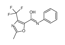 2-methyl-N-phenyl-4-(trifluoromethyl)-1,3-oxazole-5-carboxamide Structure