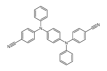 4-(N-[4-(N-(4-cyanophenyl)anilino)phenyl]anilino)benzonitrile Structure