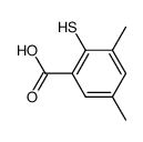 BENZOIC ACID, 2-MERCAPTO-3,5-DIMETHYL- structure