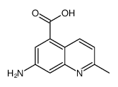 5-Quinolinecarboxylicacid,7-amino-2-methyl-(9CI) structure
