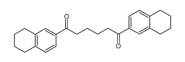 1,6-bis-(5,6,7,8-tetrahydro-[2]naphthyl)-hexane-1,6-dione结构式