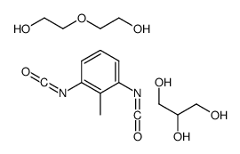 1,3-diisocyanato-2-methylbenzene,2-(2-hydroxyethoxy)ethanol,propane-1,2,3-triol Structure