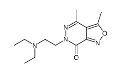 6-[2-(diethylamino)ethyl]-3,4-dimethyl-[1,2]oxazolo[3,4-d]pyridazin-7-one结构式