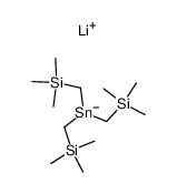 [Tris[(trimethylsilyl)methyl]stannyl]lithium结构式