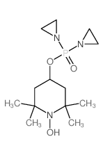 4-diaziridin-1-ylphosphoryloxy-1-hydroxy-2,2,6,6-tetramethyl-piperidine结构式