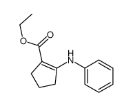 ethyl 2-anilinocyclopentene-1-carboxylate结构式