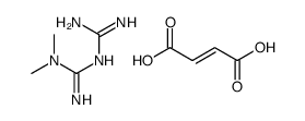 but-2-enedioic acid,3-(diaminomethylidene)-1,1-dimethylguanidine Structure