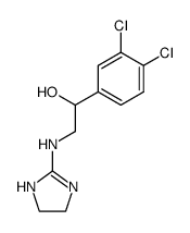 1-(3,4-dichloro-phenyl)-2-(4,5-dihydro-1H-imidazol-2-ylamino)-ethanol结构式