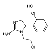 2-amino-1-(2-chloroethyl)-5-(o-chlorophenyl)-2-imidazoline hydrochloride结构式