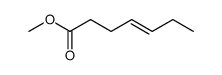 (E)-4-Heptenoic acid methyl ester结构式