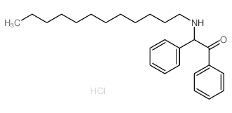 Ethanone,2-(dodecylamino)-1,2-diphenyl-, hydrochloride (9CI) structure