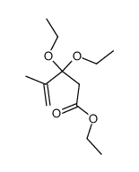 3,3-diethoxy-4-methyl-pent-4-enoic acid ethyl ester Structure