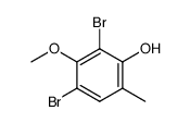 2,4-dibromo-3-methoxy-6-methylphenol Structure