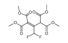 tetramethyl 2-(difluoromethyl)prop-1-ene-1,1,3,3-tetracarboxylate结构式