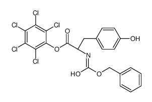 pentachlorophenyl N-[(benzyloxy)carbonyl]-L-tyrosinate structure