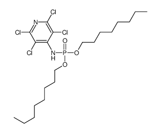 2,3,5,6-tetrachloro-N-dioctoxyphosphorylpyridin-4-amine Structure